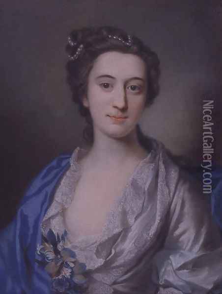 Portrait of a Lady Oil Painting - Rosalba Carriera