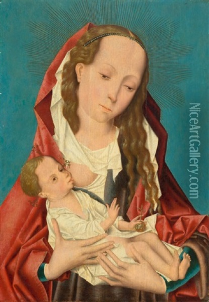 Maria Lactans Oil Painting - Rogier van der Weyden
