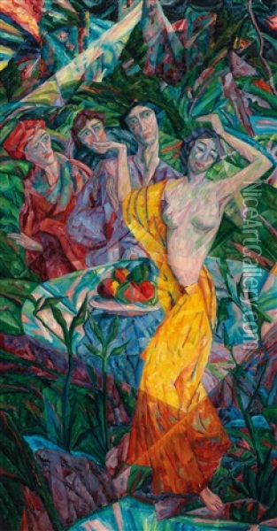 Dance Oil Painting - Maximilian Reinitz
