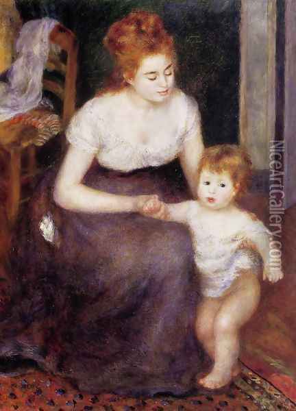 The First Step Oil Painting - Pierre Auguste Renoir