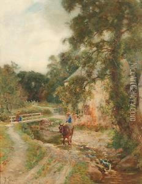 The Lower Mill, Glen Conway Oil Painting - Samuel Towers
