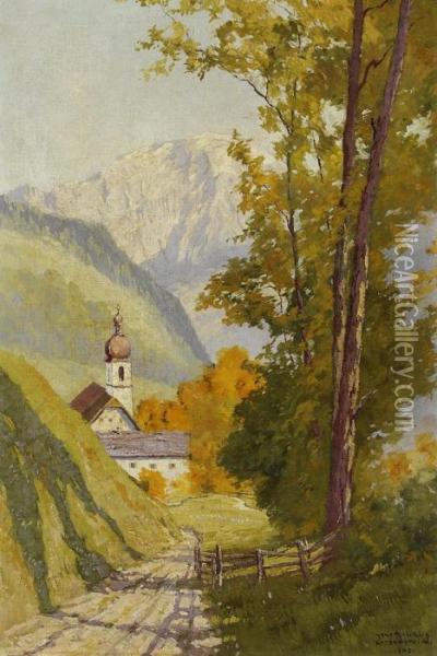 Rosenstein Oil Painting - Hans Maurus