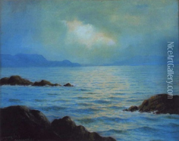 Kerry Coast Near Waterville Oil Painting - Douglas Alexander