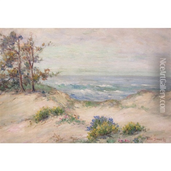 The Opal- Monterey Sand Dune Oil Painting - Bertha Stringer Lee