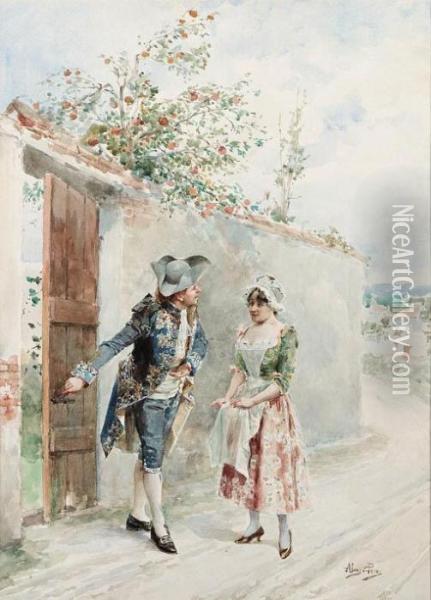 A Chivalrous Cavalier Oil Painting - Alonso Perez