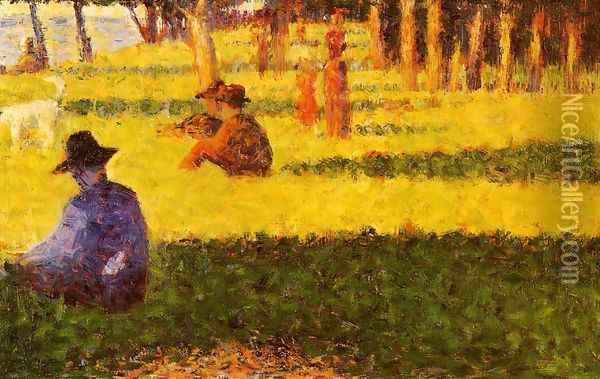 La Grande Jatte 9 Oil Painting - Georges Seurat