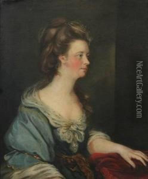 Portrait Of Lady Holmes Oil Painting - Francis Coates Jones