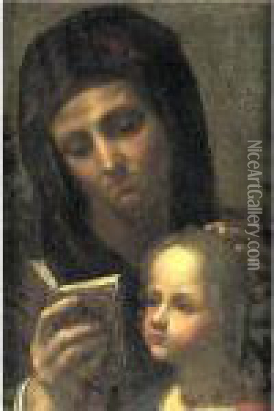 Madonna And Child Oil Painting - Leonardo Da Vinci