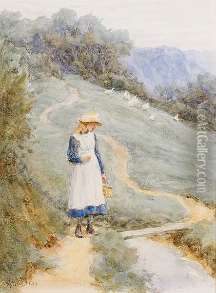The Goose Girl Oil Painting - Helen Mary Elizabeth Allingham