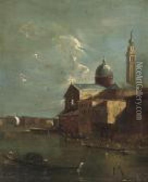A View Of San Giorgio Maggiore, Venice Oil Painting - Francesco Guardi
