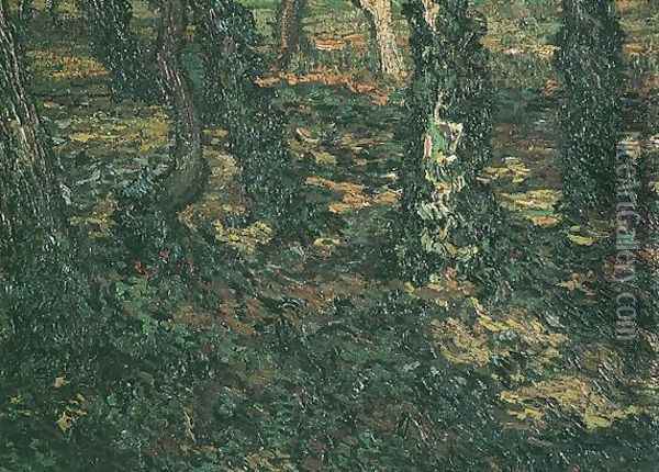 Troncs et lierre 1889 Oil Painting - Vincent Van Gogh