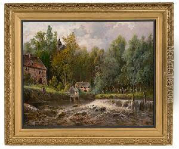 Landscape Oil Painting - Gaston Anglade