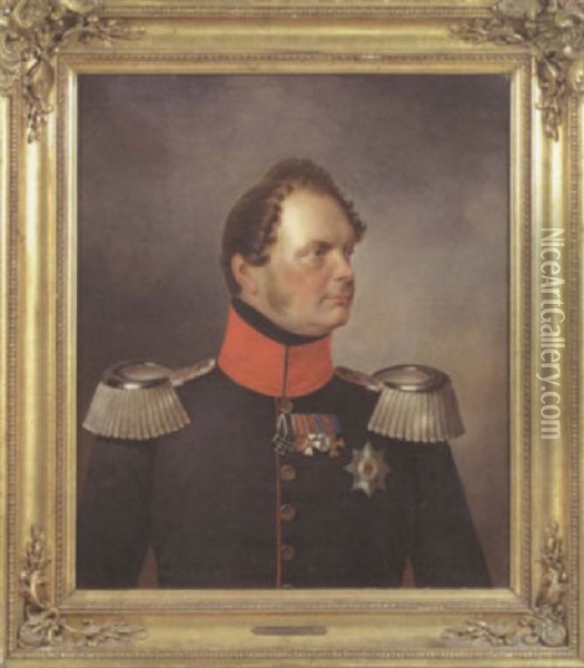 Portrat Des Konigs Friedrich Wilhelm Iv Von Preusen Oil Painting - Franz Krueger