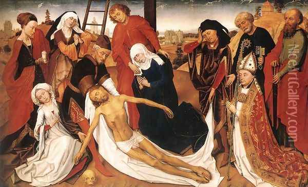 Lamentation 1460-80 Oil Painting - Rogier van der Weyden