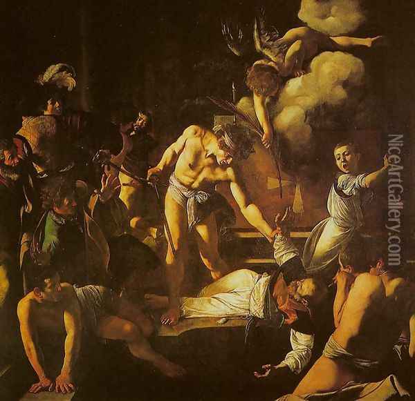 Martyrdom of St. Matthew (Martirio di san Matteo) Oil Painting - Caravaggio
