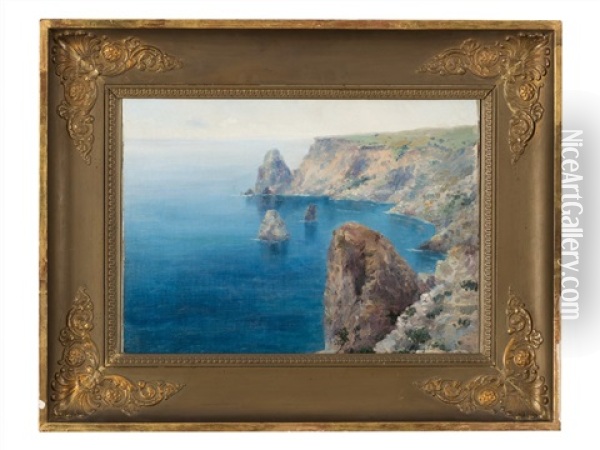 Cape Fiolent, Crimea Oil Painting - Vladimir Baltz