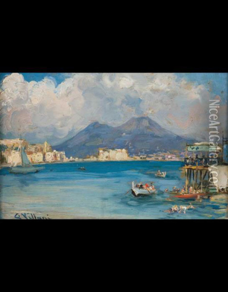 Bagno A Napoli Oil Painting - Gennaro Villani