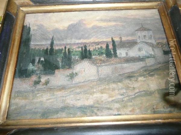 Paysage Italien Oil Painting - Charles Cottet