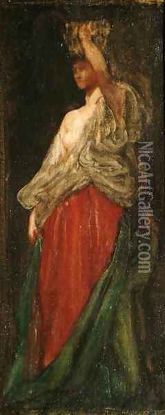 The Wine Bearer Oil Painting - George Frederick Watts