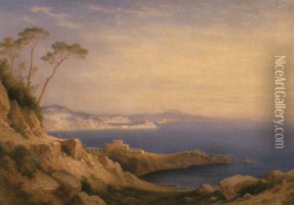 Blick Uber Den Golf Von Neapel Oil Painting - Carl Morgenstern