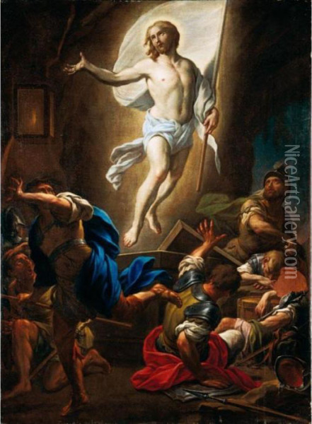 Resurrezione Di Cristo Oil Painting - Francesco Trevisani