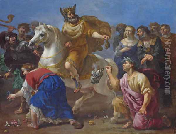 King Midas Oil Painting - Michelangelo Cerquozzi