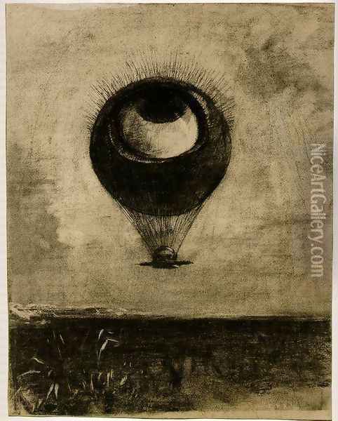 Eye-Balloon Oil Painting - Odilon Redon
