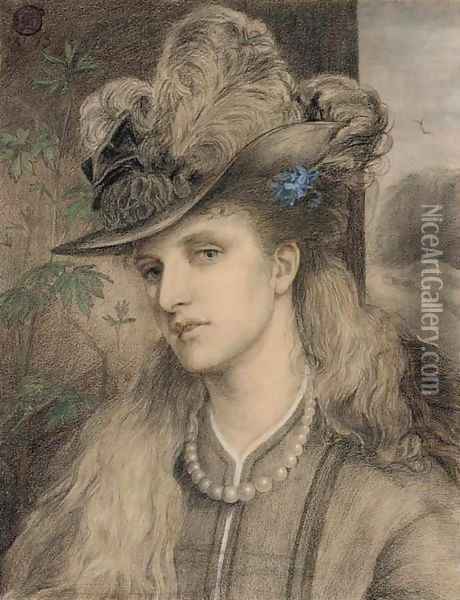 An elegant lady Oil Painting - Emma Sandys