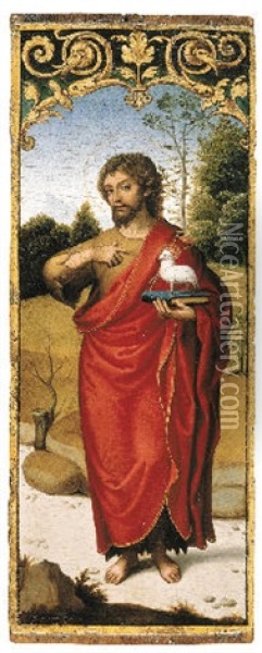 Saint John The Baptist Oil Painting - Juan Correa de Vivar
