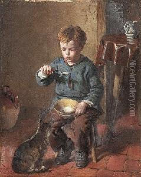 Porridge Oil Painting - William Hemsley
