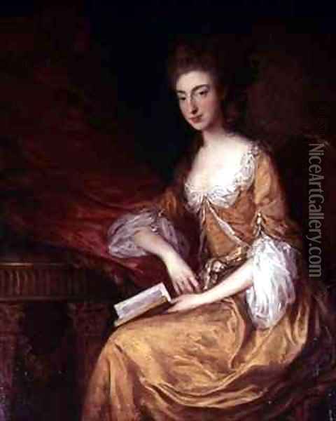 Portrait of a Lady with a Book Oil Painting - Thomas Gainsborough