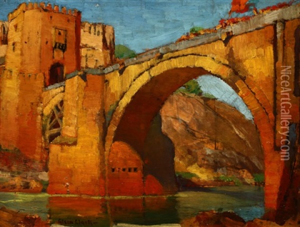 Bridge, Toledo, Spain Oil Painting - Alson Skinner Clark