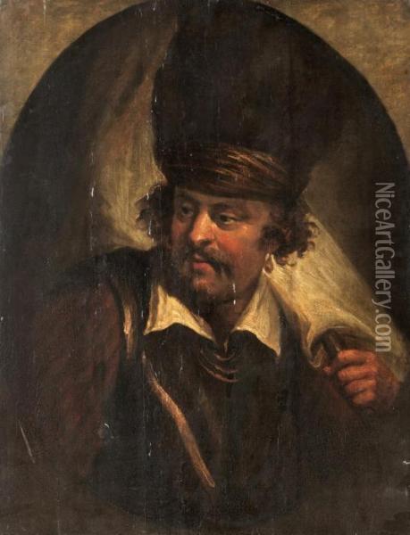 Man I Orientaliska Klader Oil Painting - Rembrandt Van Rijn