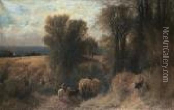 The Hay Wagon Oil Painting - Albert (Fitch) Bellows