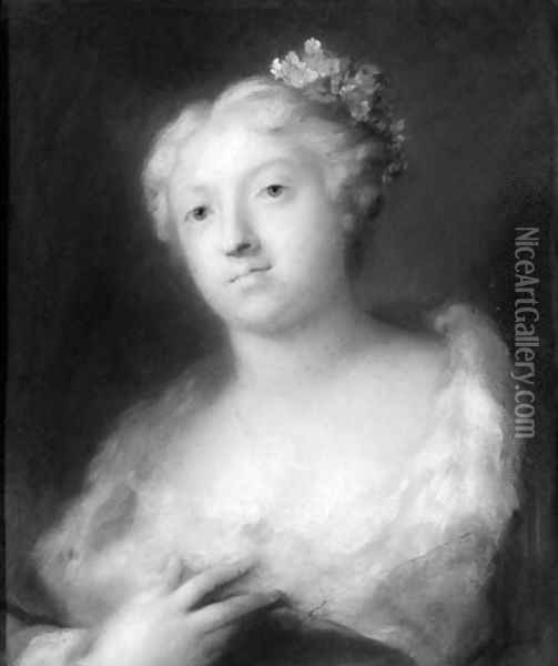 A girl Oil Painting - Rosalba Carriera
