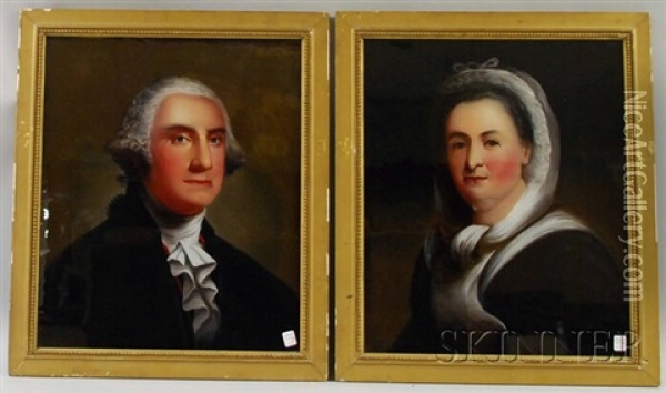 George Washington (+ Martha Washington; Pair) Oil Painting - William Matthew Prior