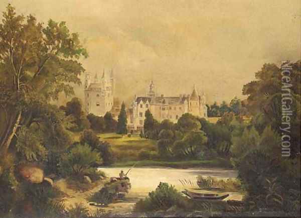 Balmoral Castle Oil Painting - English School