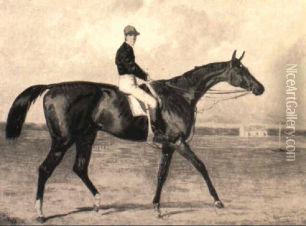 Lord Lyon With Jockey Up Oil Painting - Harry Hall