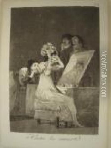 Hasta La Muerte Oil Painting - Francisco De Goya y Lucientes