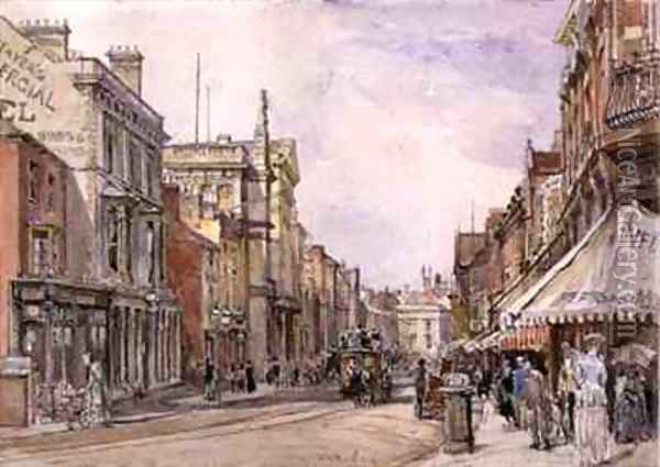 Granby Street Leicester Oil Painting - John Fulleylove