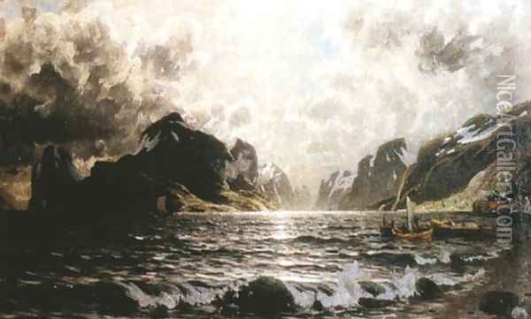 Raftsundet Oil Painting - Adelsteen Normann
