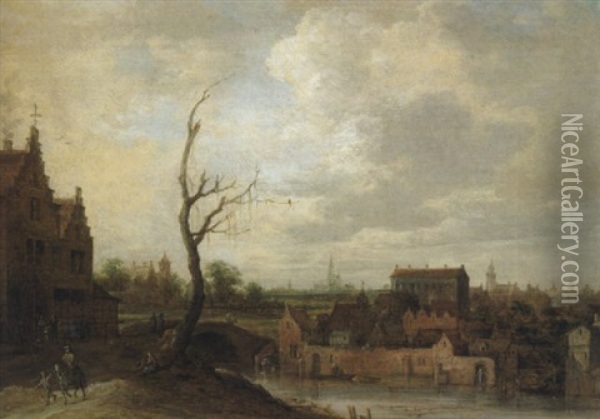 Blick Auf Antwerpen Oil Painting - Frans de Momper