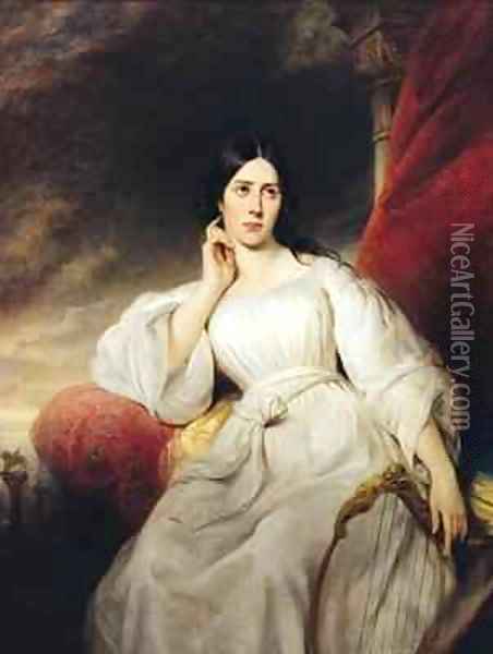 Madame Malibran 1808-36 in the Role of Desdemona Oil Painting - Henri Decaisne