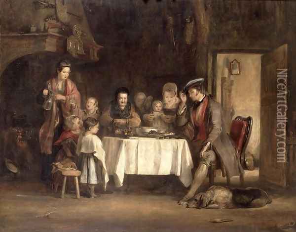 Grace Before Meat Oil Painting - Sir David Wilkie