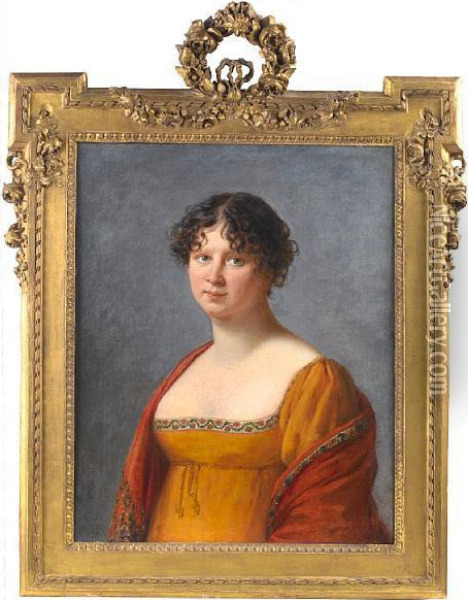 Portrait Of Madame Hennet Oil Painting - Elisabeth Vigee-Lebrun