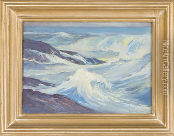 Yachats Oil Painting - Alfred Hermann Schroff