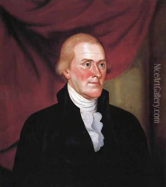 Thomas Jefferson Oil Painting - Charles Peale Polk