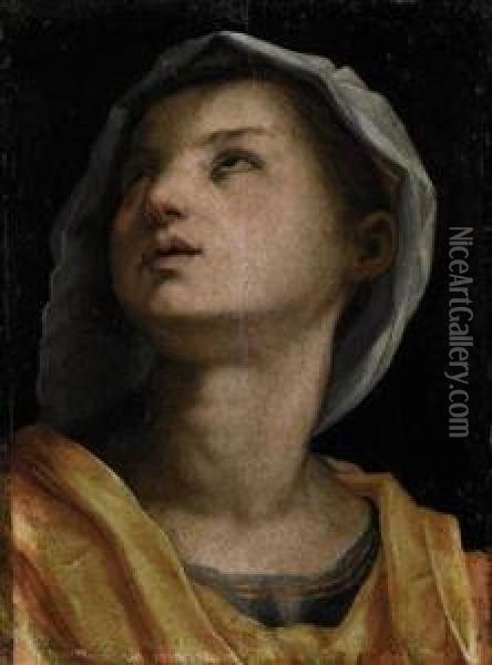 Sant'agnese Oil Painting - Andrea Del Sarto