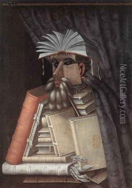 The Librarian The Librarian 1566 Oil Painting - Giuseppe Arcimboldo