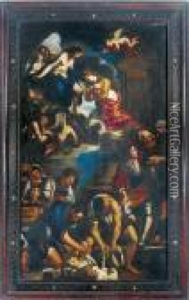 The Assumption Of Saint Petronilla Oil Painting - Guercino